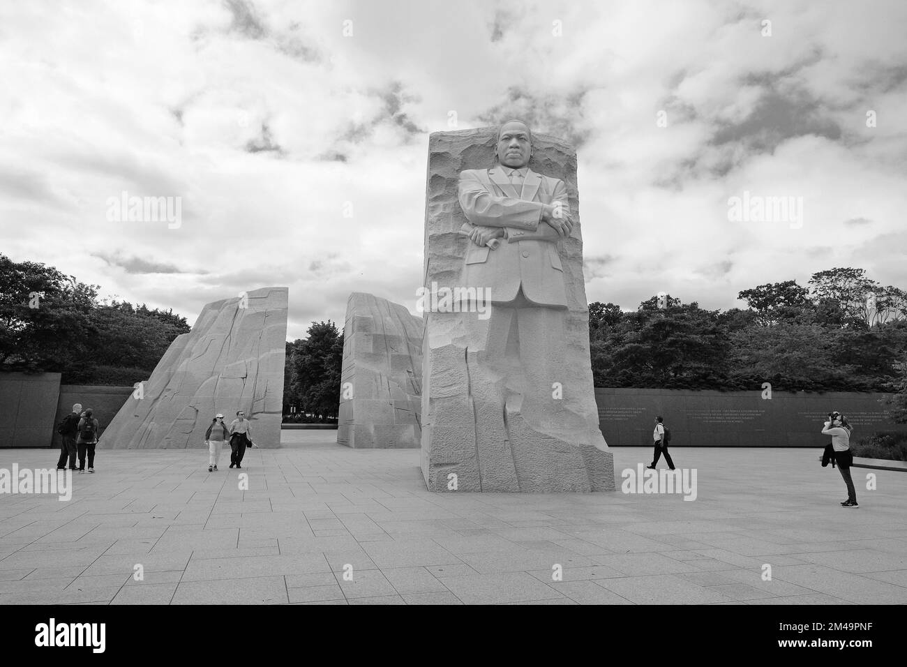 Martin Luther King Memorial sul National Mall, Washington DC, Stati Uniti d'America Foto Stock