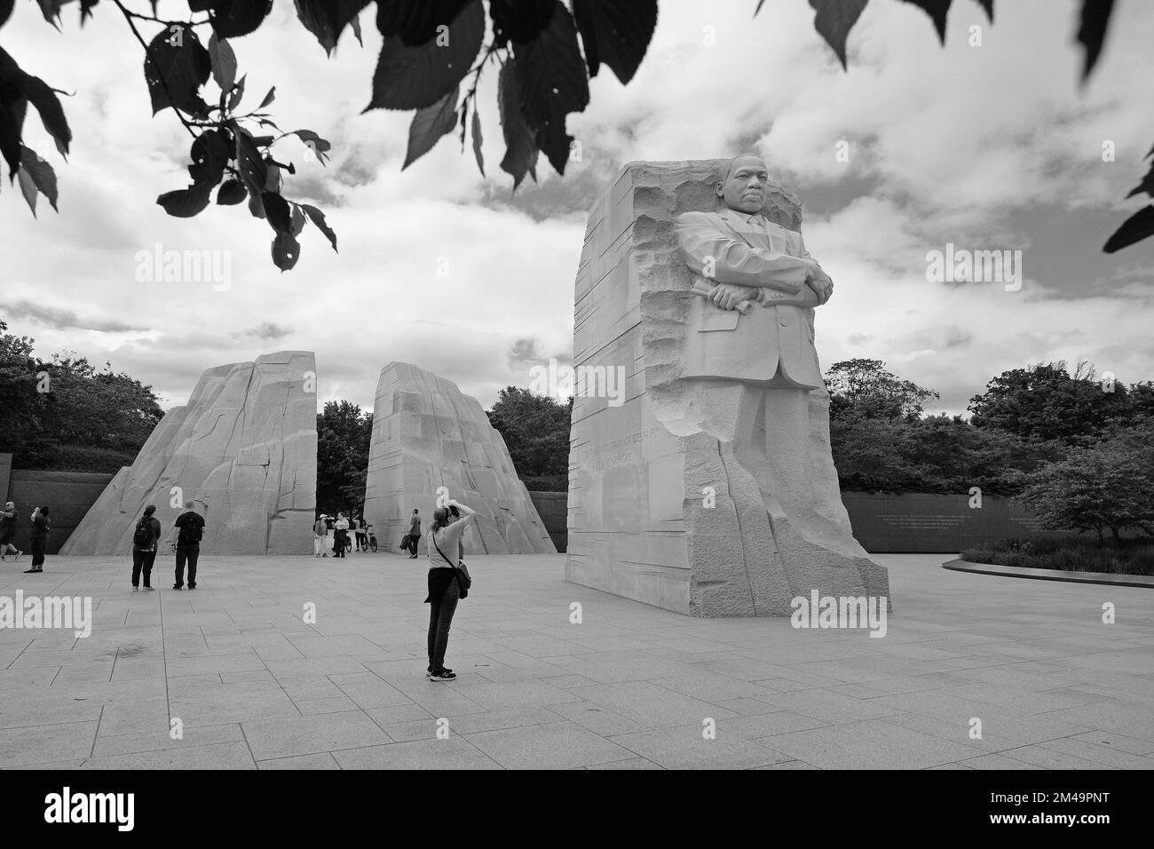 Martin Luther King Memorial sul National Mall, Washington DC, Stati Uniti d'America Foto Stock