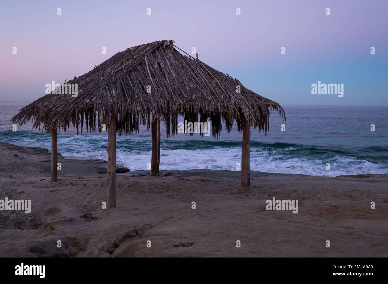Il surf shack a Windansea Beach a la Jolla, California Foto Stock