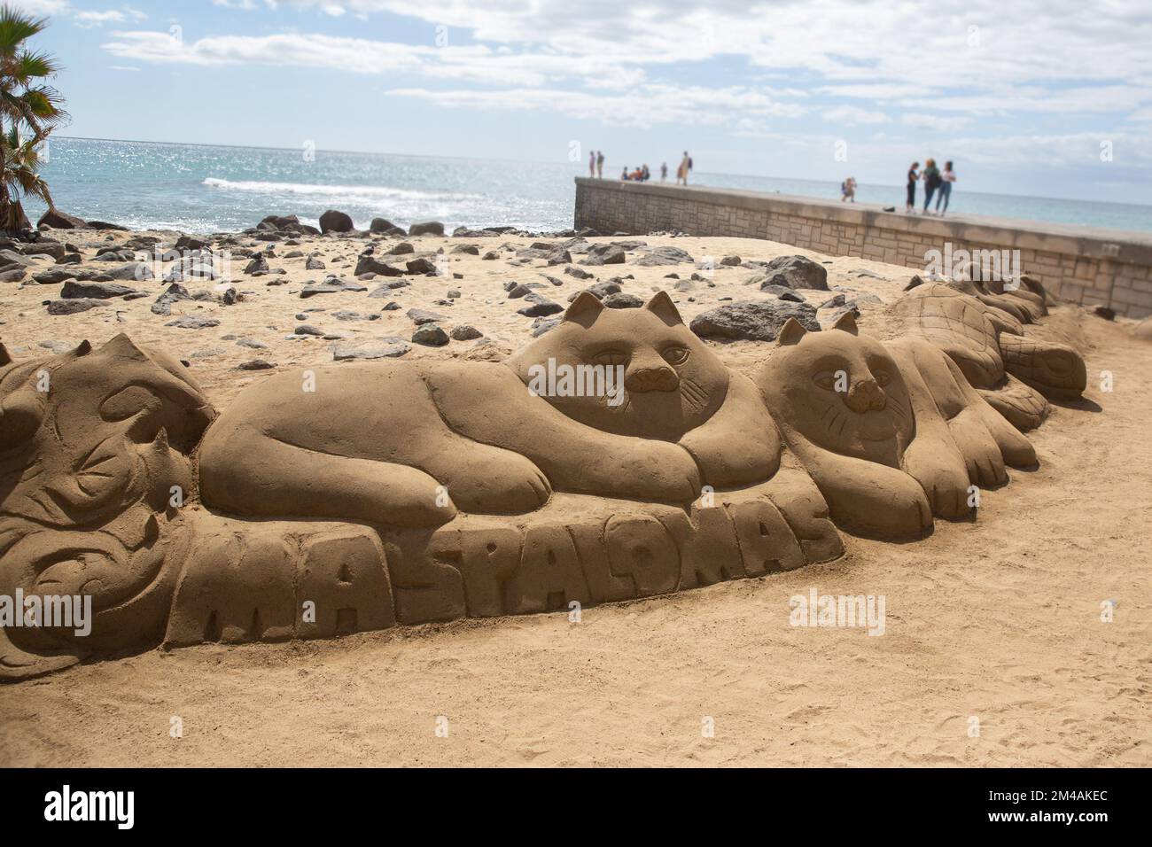 dune di sabbia . Famoso parco naturale dune Maspalomas a Gran Canaria al tramonto, isola delle Canarie, Spagna Foto Stock