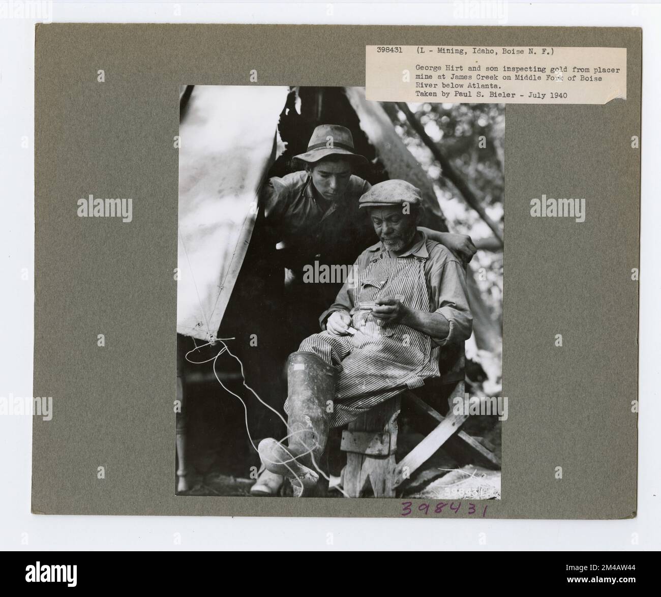 Attività minerarie Idaho. Fotografie relative alle foreste nazionali