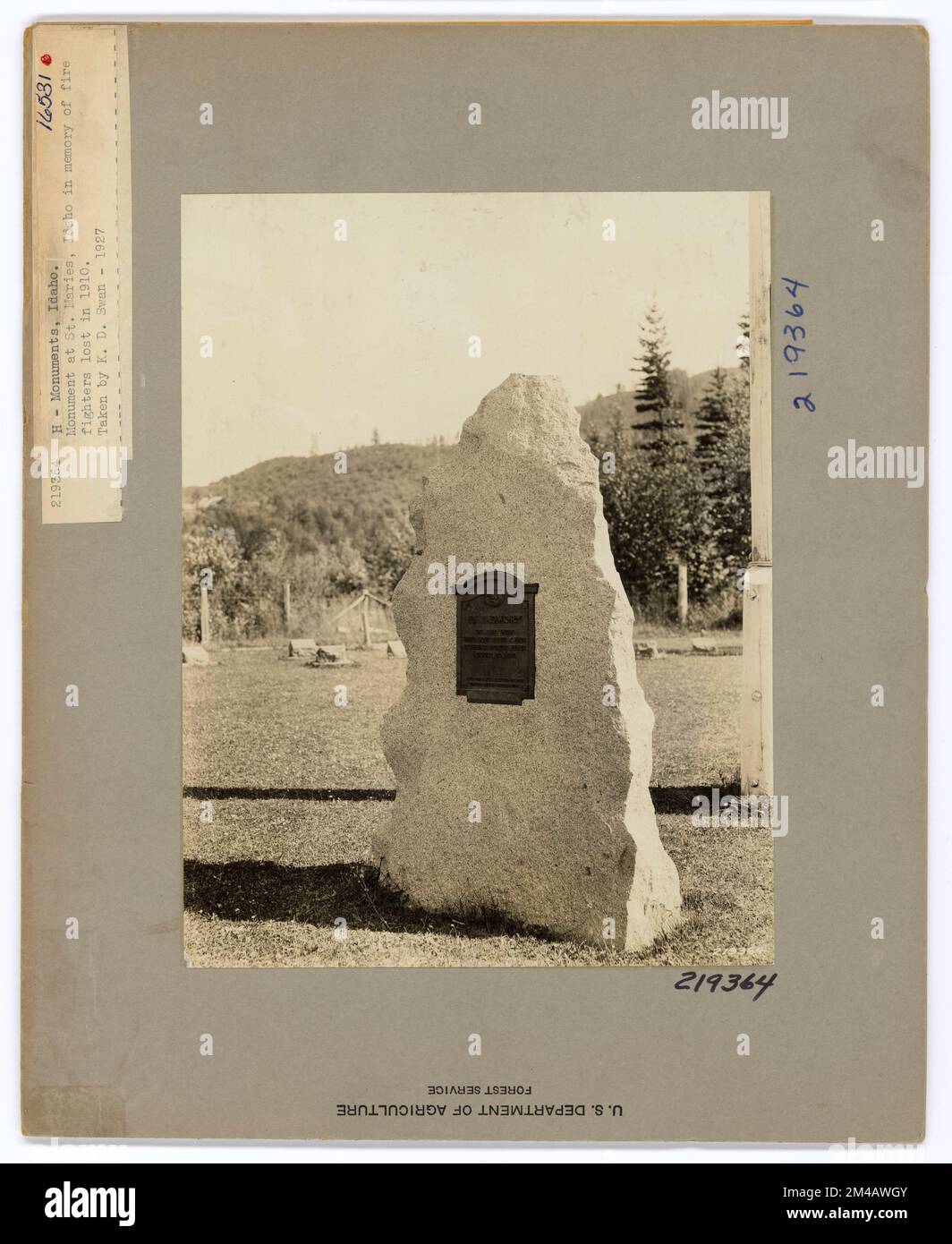 Monumenti storici - Idaho. Fotografie relative alle foreste nazionali, alle pratiche di gestione delle risorse, al personale e alla storia culturale ed economica Foto Stock