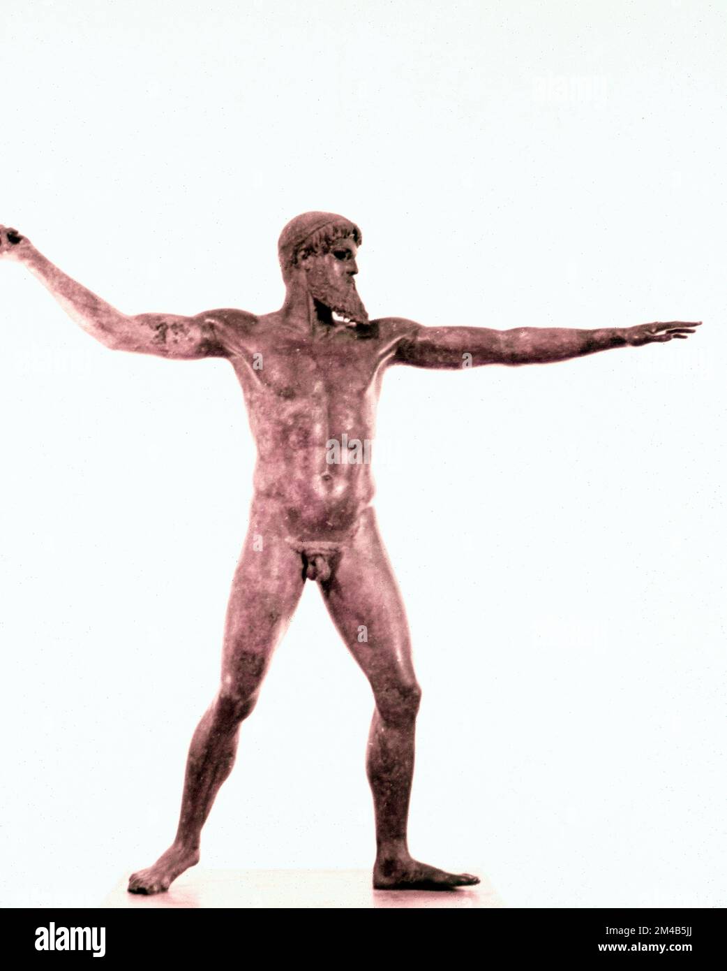 Statua in bronzo di Poseidone o Zeus, Grecia 460 a.c. Foto Stock