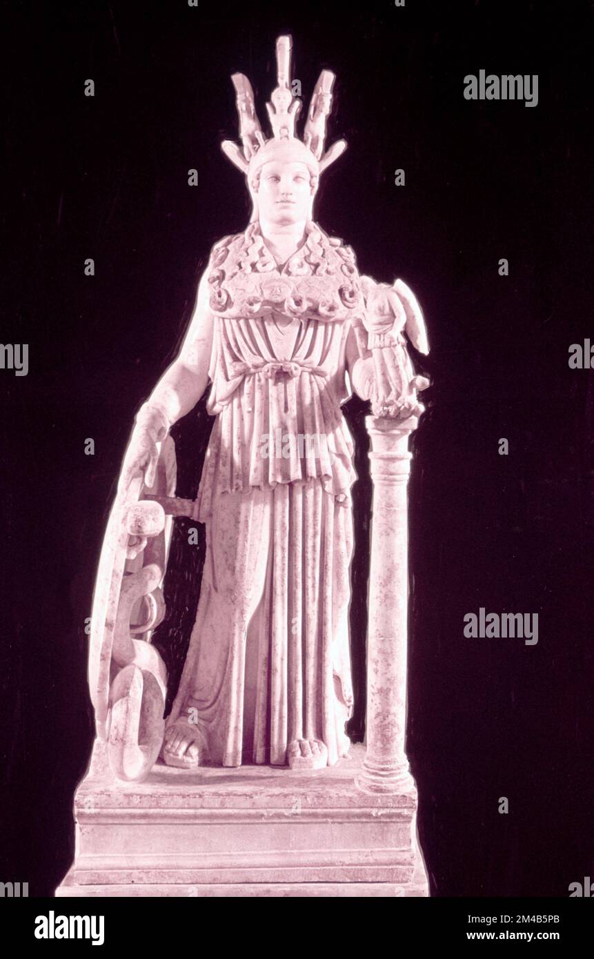 Il Varvakeion Athena, statua greca, 200 ad Foto Stock