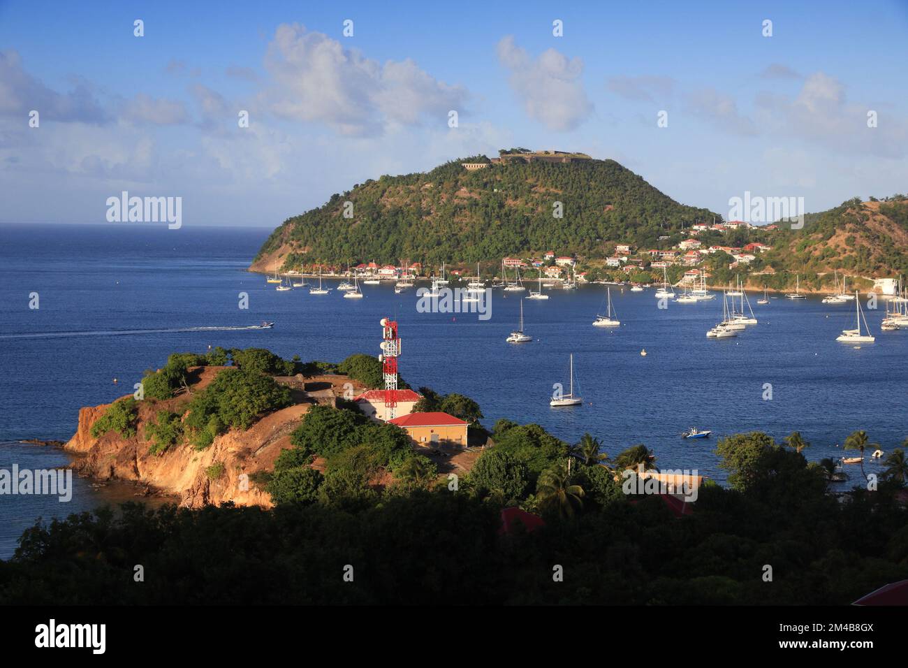 Guadeloupe paesaggio - Les Saintes isole. Baia di Terre de Haut. Migliori posti dei Caraibi. Foto Stock