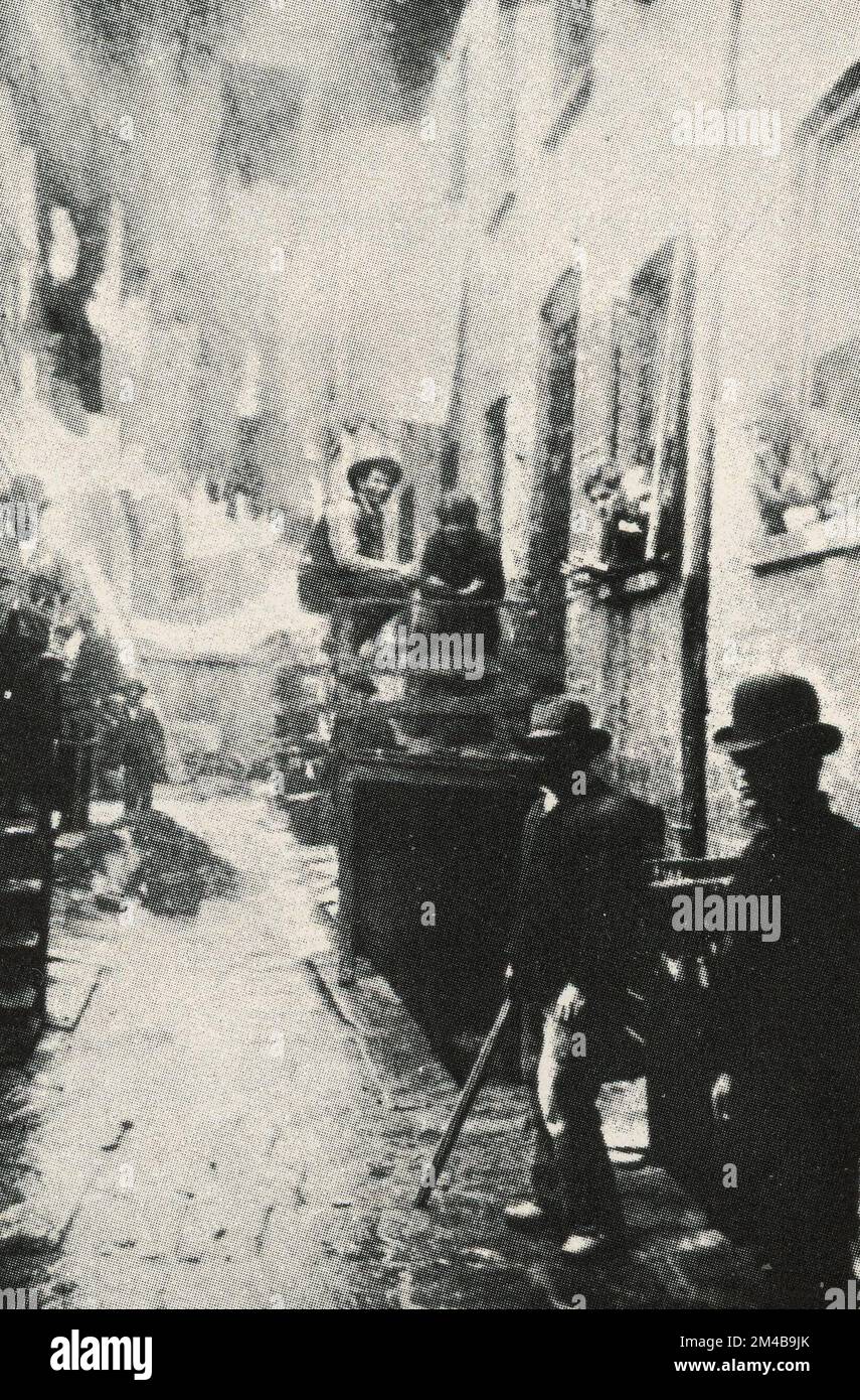 Persone cattive fotografate a Mulberry Street, New York, USA 1888 Foto Stock