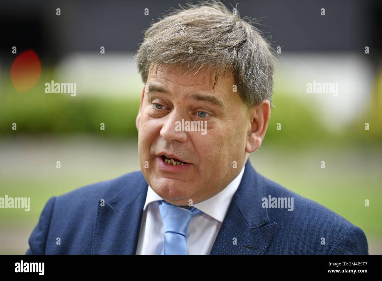 Foto del file datata 06/06/22 del Tory MP Andrew Bridgen che non è riuscito nel suo tentativo di ribaltare la sua sospensione di cinque giorni raccomandata per una serie di 'cavalier molto' di violazioni delle regole di lobbying. Il gruppo di esperti indipendenti (IEP) ha respinto il suo appello "per tutti i motivi” e ha detto al finanziatore che avrebbe potuto ragionevolmente essere punito con una pena "più severa". Data di emissione: Martedì 20 dicembre 2022. Foto Stock