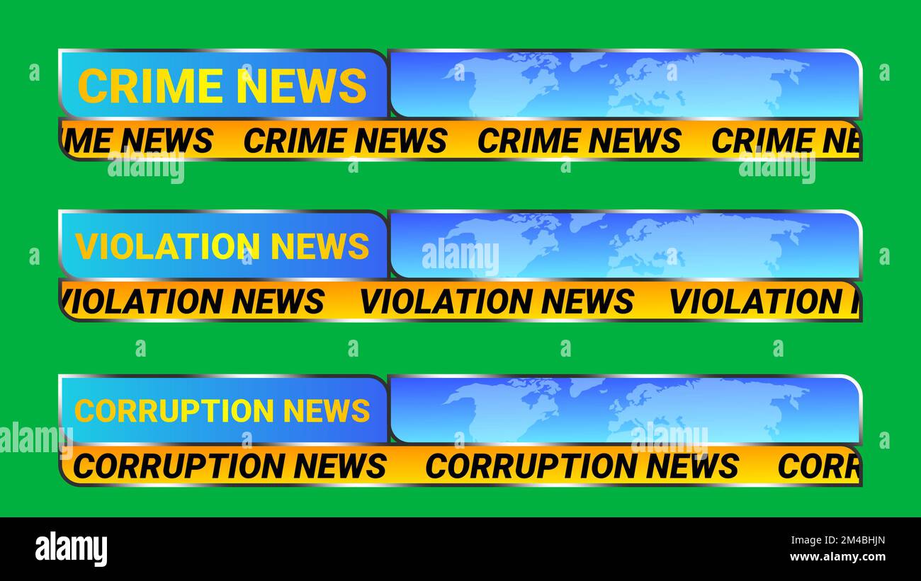 Diverse linee di catagoria delle notizie con spazio di testo. notizie eventi relativi concetto. Foto Stock