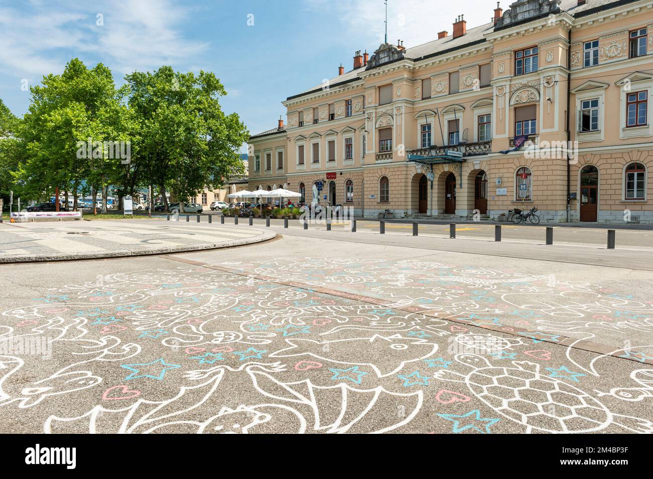 stazione ferroviaria di nova gorica, gorizia, italia Foto Stock