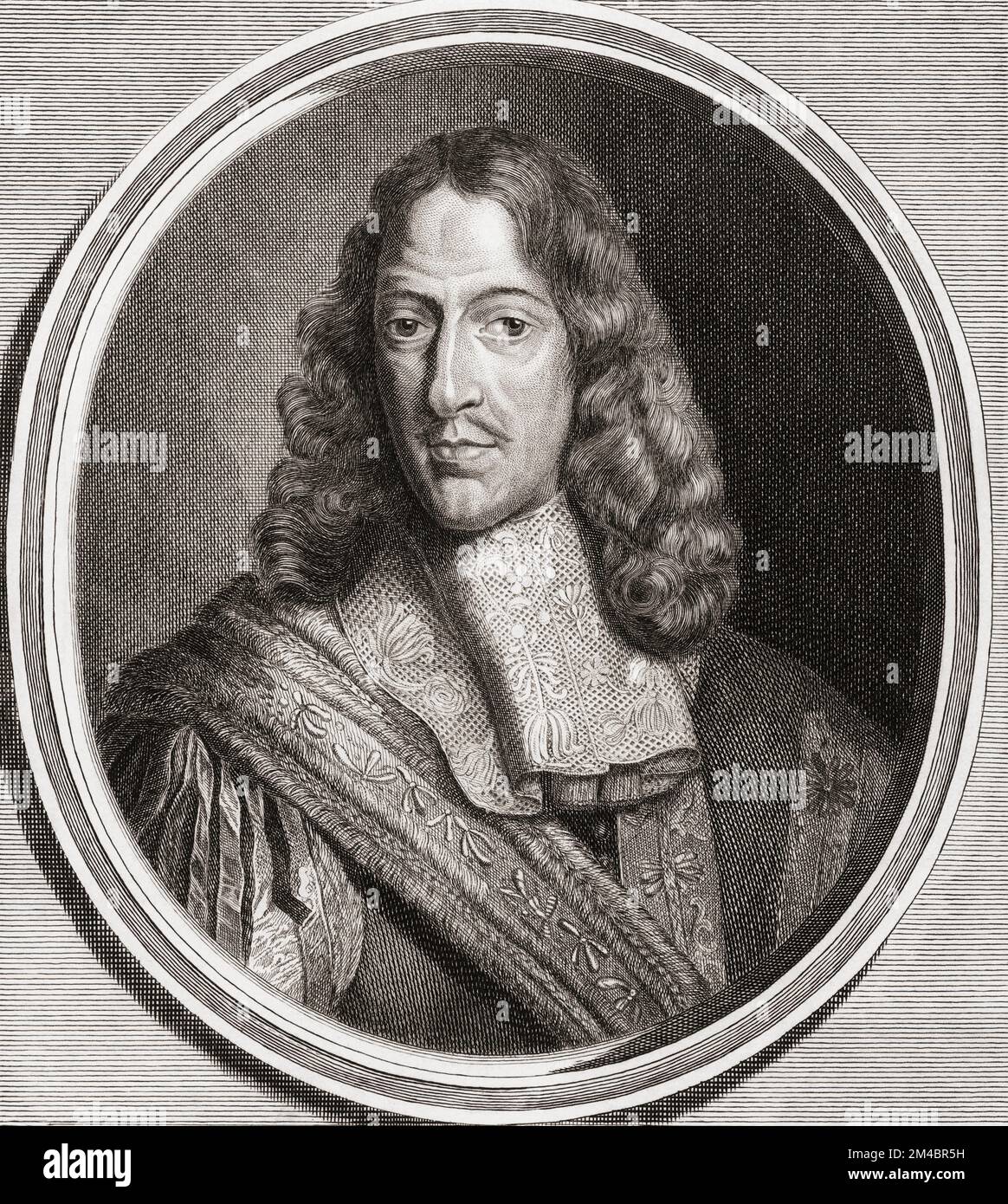 Cornelis de Witt, 1623 – 1672. Politico olandese. Lui e suo fratello Johan furono linciati dai sostenitori di Guglielmo d'Orange il 20 agosto 1672. Dopo un'opera del 18th° secolo di Bernard Picart. Foto Stock