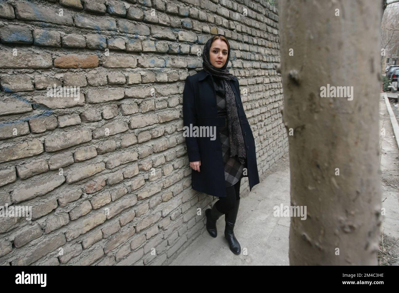 Foto del file datata 01 gennaio 2013 dell'attrice iraniana Taraneh Alidoosti posa a Teheran, in Iran. Una delle attrici più note dell’Iran è stata arrestata alcuni giorni dopo aver criticato l’esecuzione di un uomo coinvolto nelle proteste a livello nazionale che hanno spazzato il paese da settembre. Taraneh Alidoosti aveva condannato l'impiccagione di Mohsen Shekari, ucciso questo mese nella prima esecuzione nota legata alle proteste. Shekari è stato condannato per “guerra contro Dio” per aver pugnato un membro della forza paramilitare Basij in una protesta a Teheran il 23 settembre. Foto di Farza Foto Stock