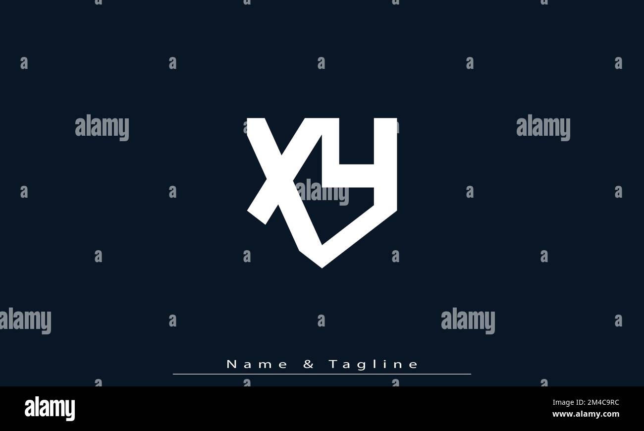 Lettere alfabetiche iniziali logo monogramma XY , YX Illustrazione Vettoriale