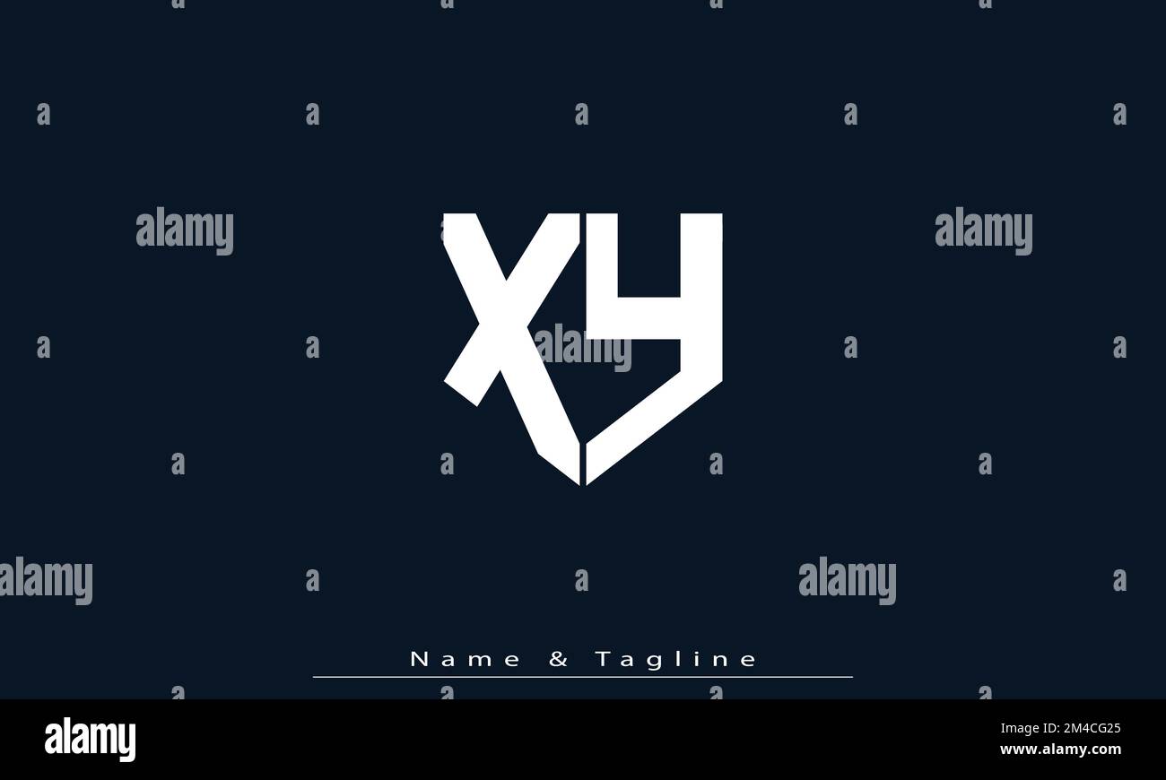 Lettere alfabetiche iniziali logo monogramma XY , YX Illustrazione Vettoriale