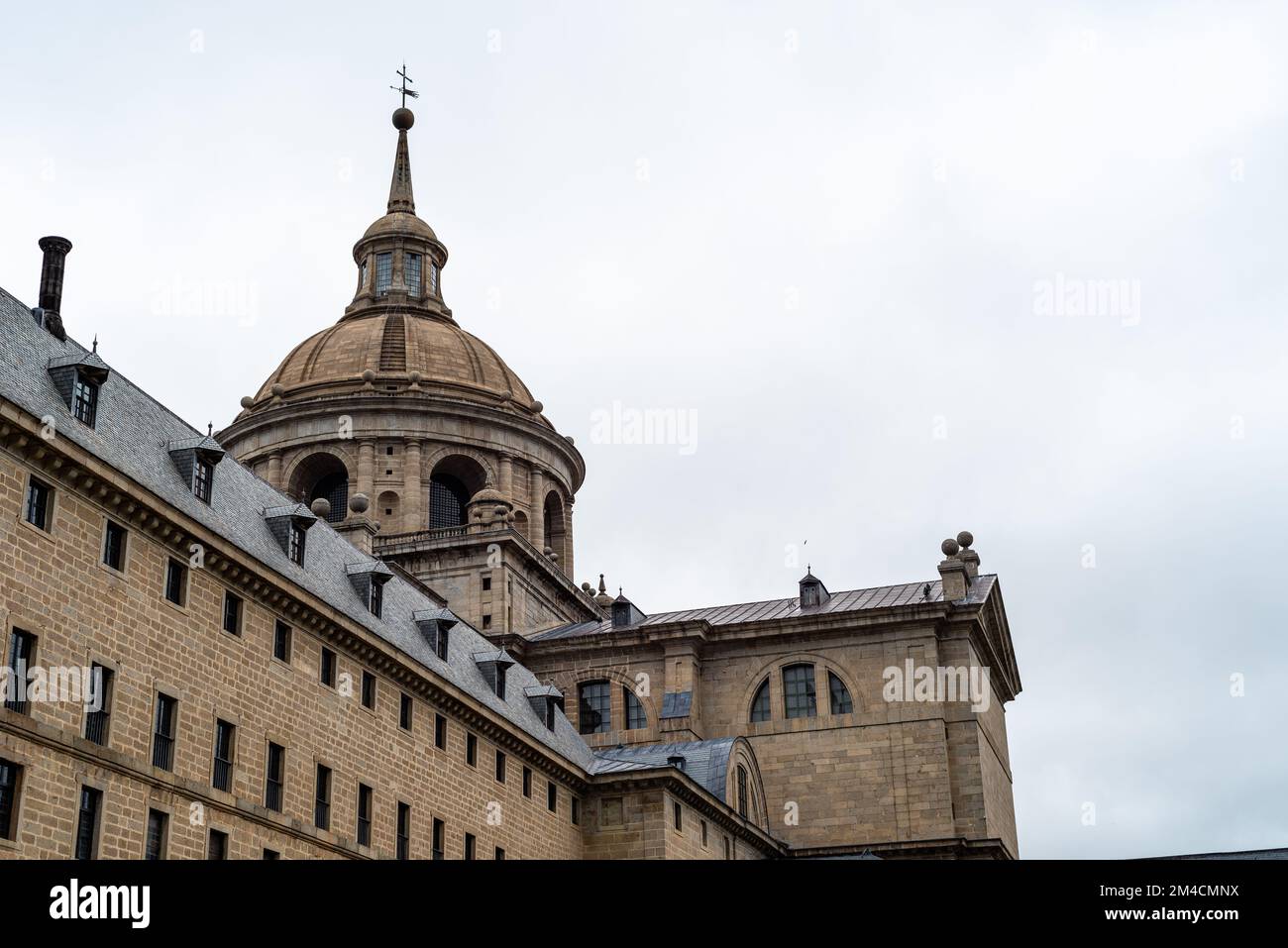 Il Monastero reale di San Lorenzo de El Escorial vicino a Madrid, Spagna Foto Stock