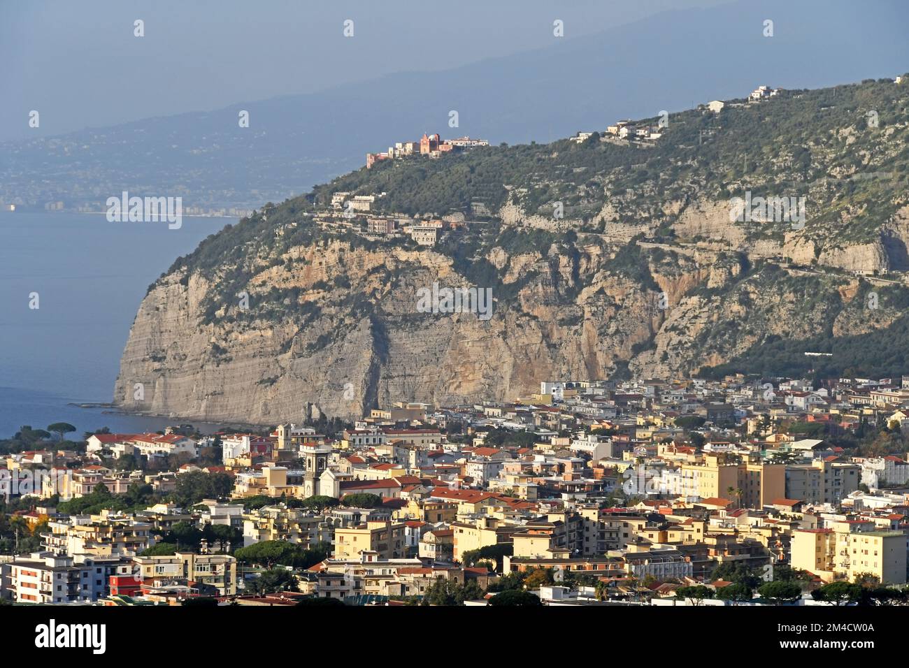 Vista su Sorrento, Italia Foto Stock