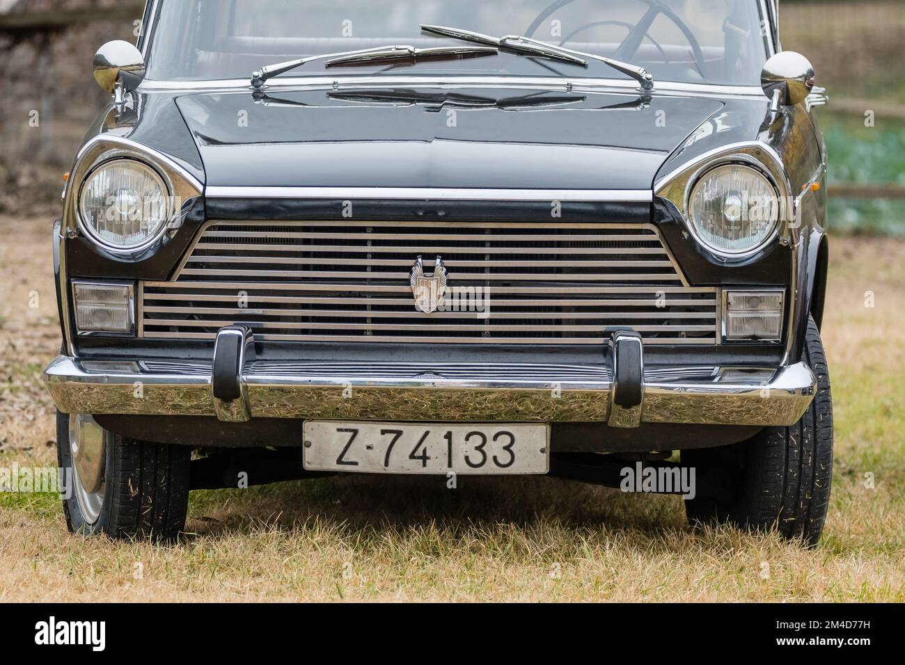 Sedile 1500, auto calsica, dettaglio anteriore, spettacolo auto, Catalogna, Spagna Foto Stock