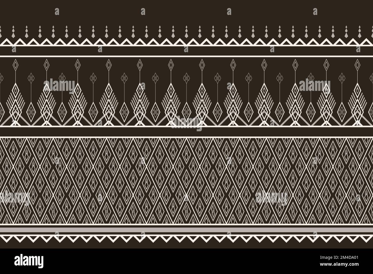 vettore di pattern senza giunture geometrico etnico. stile etnico astratto geometria tessile a due tonalità. motivo per tessuto, sfondo, inverno, cuscino. Illustrazione Vettoriale