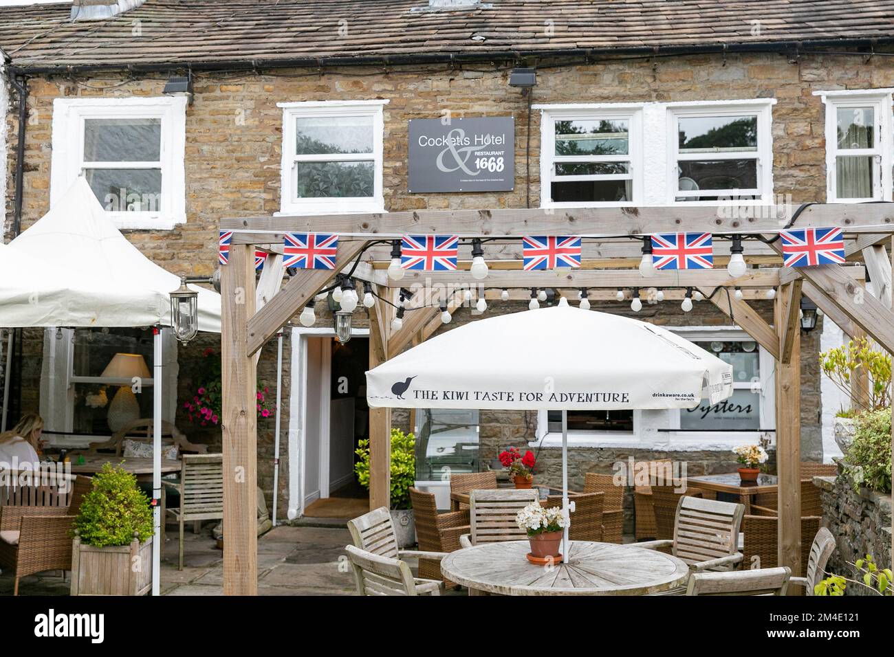 Cocktail hotel a Hawes, yorkshire dales, Yorkshire, Inghilterra estate 2022 Foto Stock