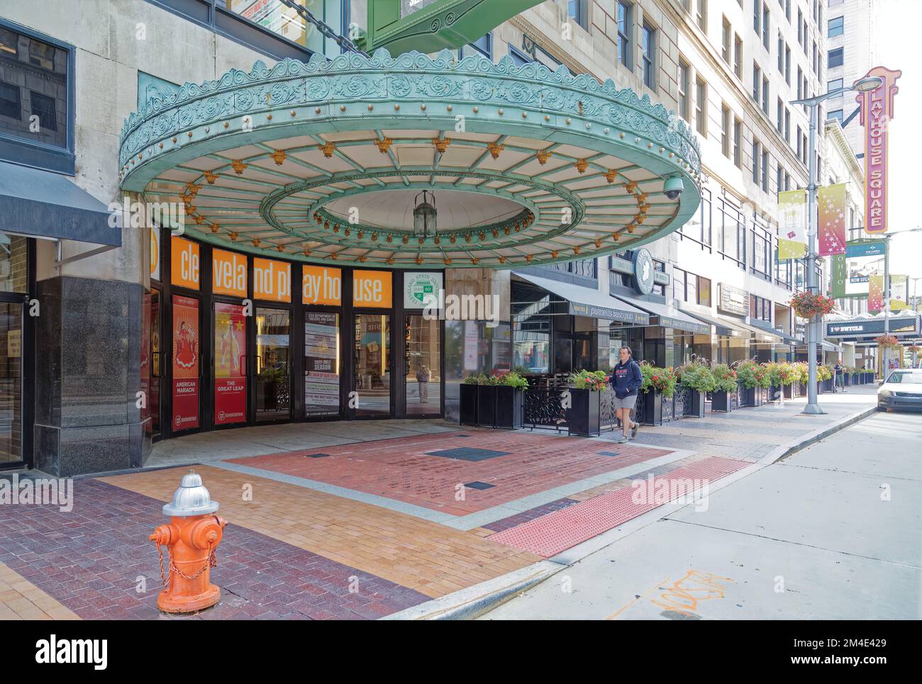 L'Allen Theatre, un punto di riferimento di Cleveland, originariamente una silenziosa casa cinematografica, si trova all'interno del Bulkley Building, in Playhouse Square. Foto Stock