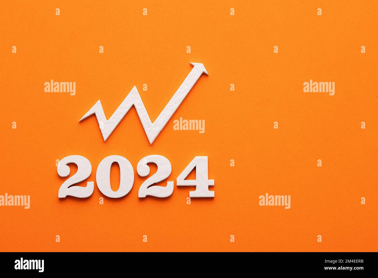 Andamento delle azioni e dei fondi comuni di investimento - anno 2024 Foto Stock