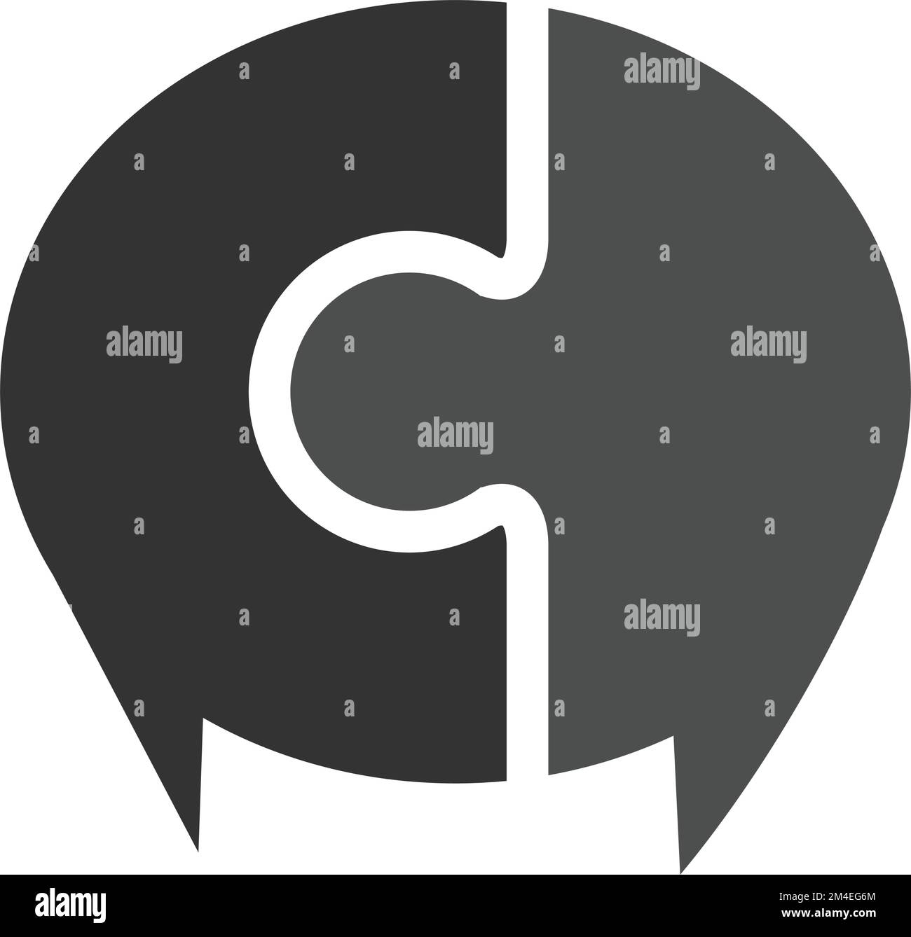 Talk logo vettoriale illustrazione moderna grafica astratta modello icona Illustrazione Brand Identity Illustrazione Vettoriale