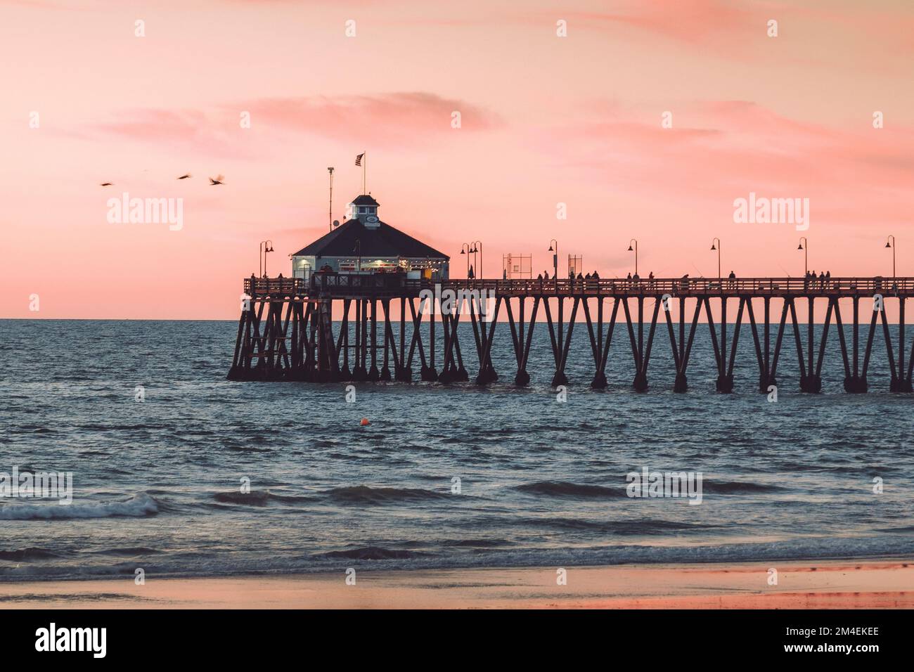 Imperial Beach Pier, San Diego, California. Foto Stock