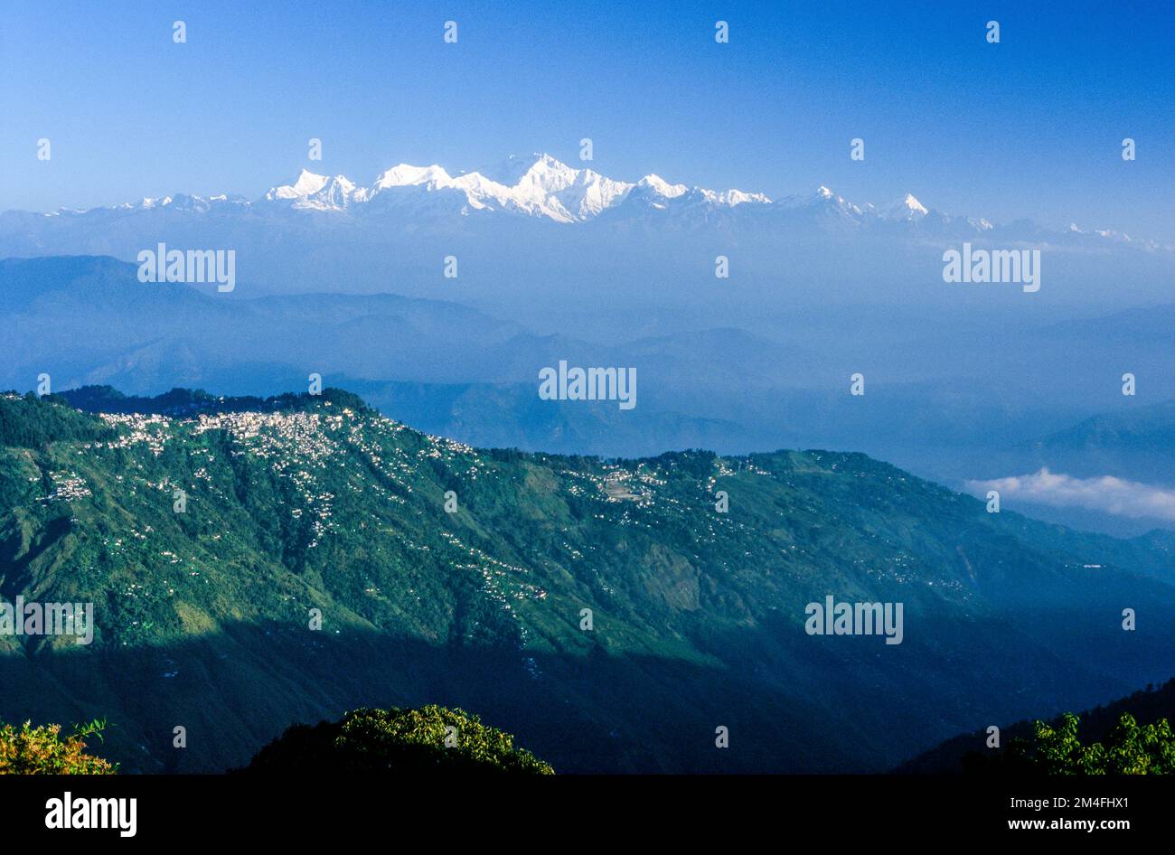 Kangchendzoenga, 8476 m di montagna in Sikkim Foto Stock