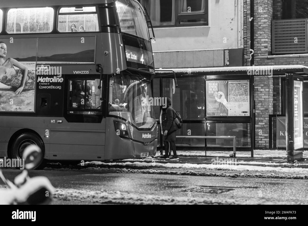 Londra in inverno la città di Islington e Shoreditch Foto Stock