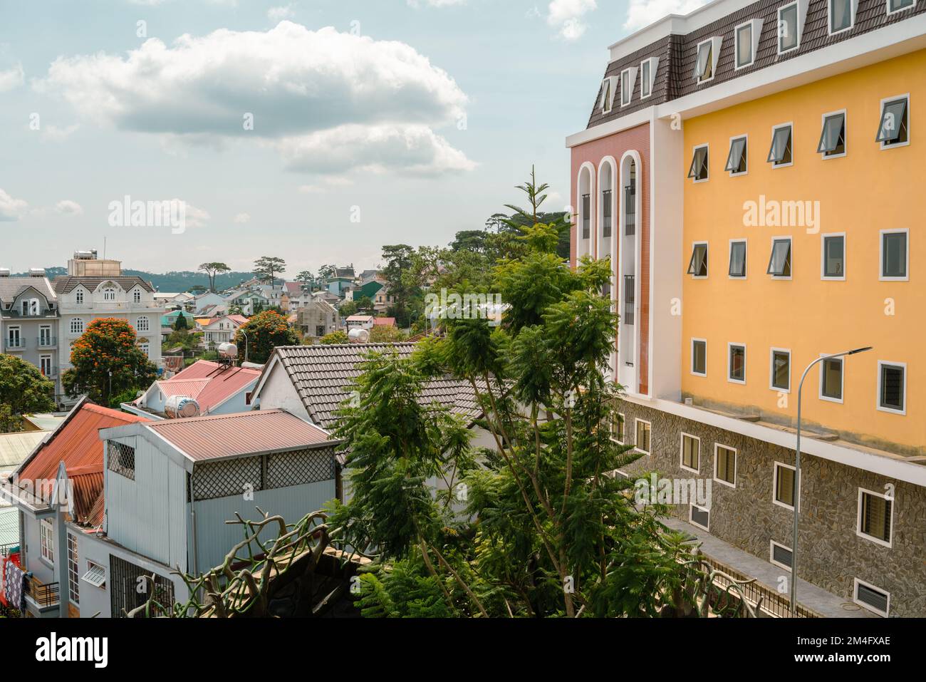Vista panoramica della città di da Lat in Vietnam Foto Stock