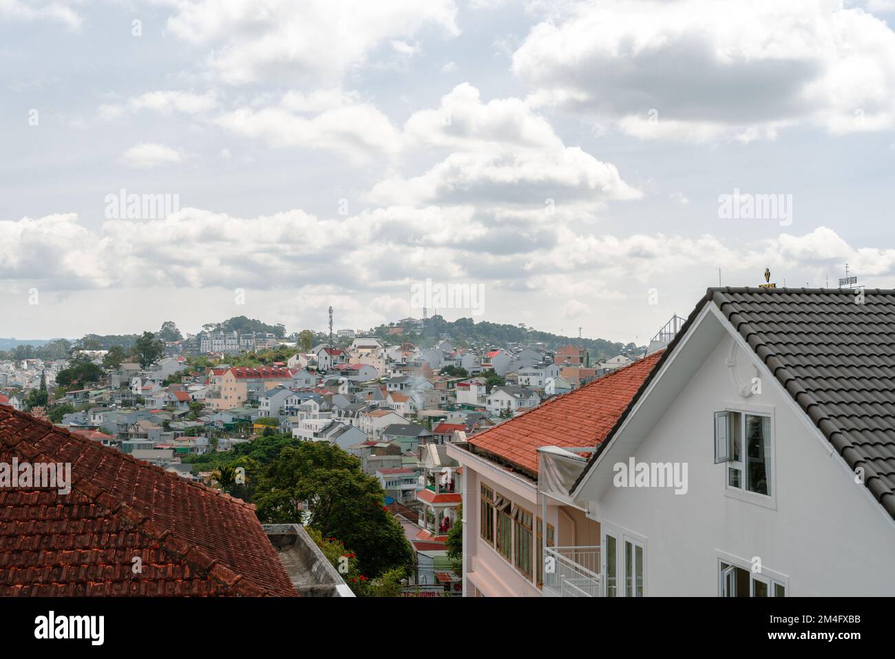 Vista panoramica della città di da Lat in Vietnam Foto Stock