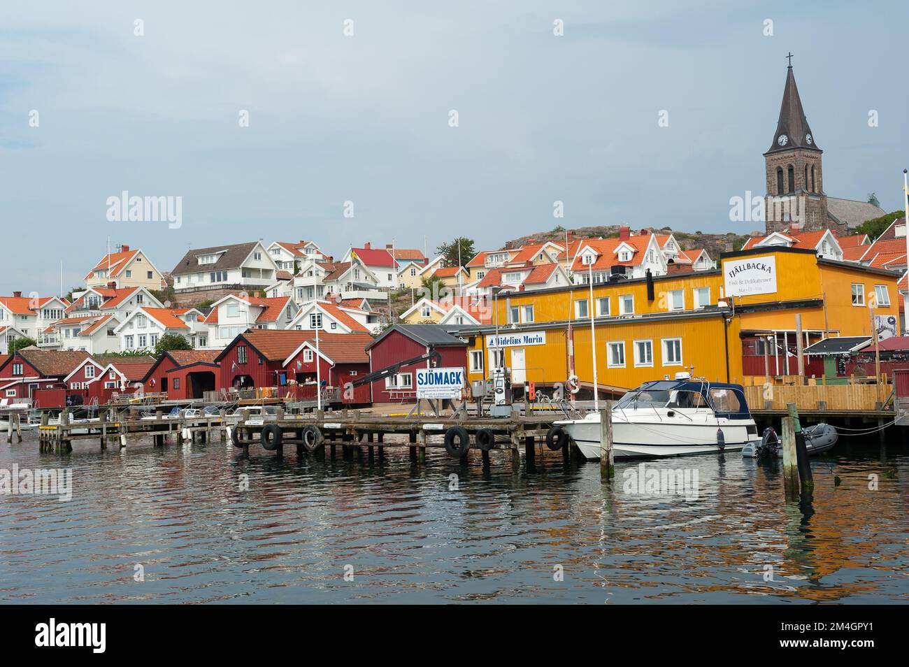 Fjällbacka, comune di Tanum, Contea di Västra Götaland, Svezia Foto Stock