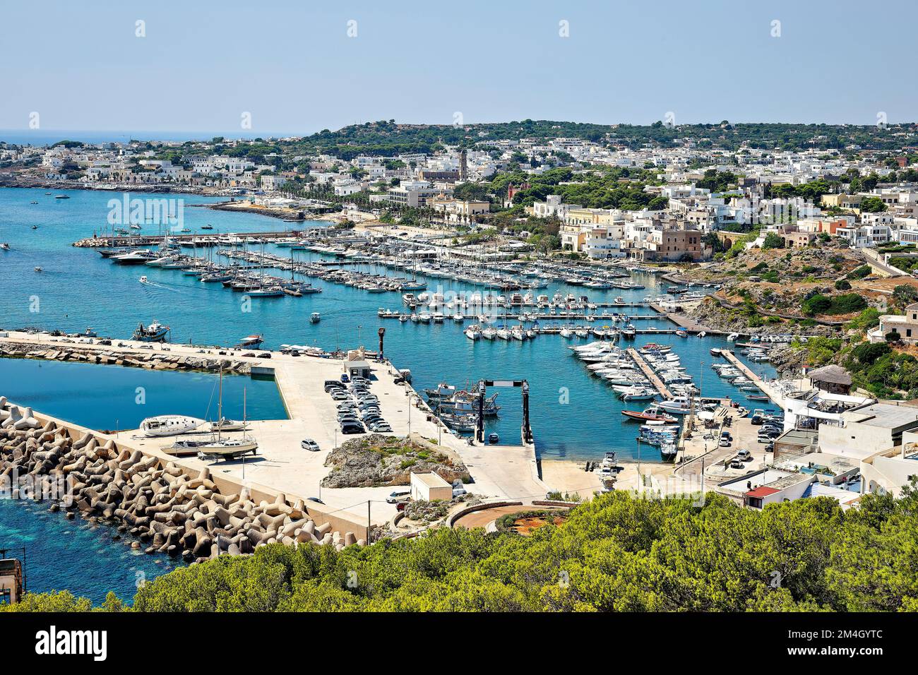 Salento. Puglia Puglia Italia. Santa Maria di Leuca. Il porto Foto Stock