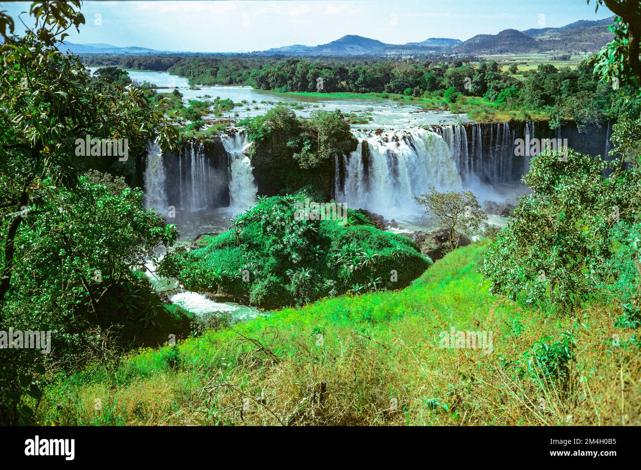 Etiopia, 1970s, Blue Nile River Falls, cascate, Tisisissat, Amhara regione, Africa orientale, Foto Stock