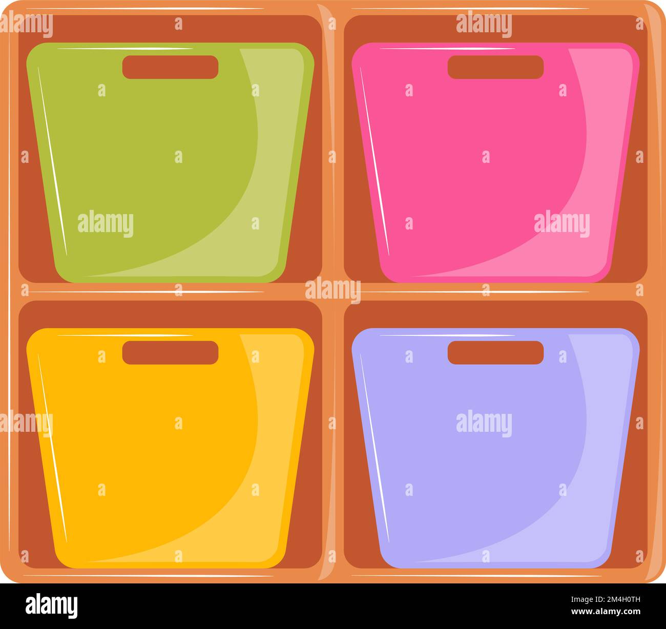 organizer per giocattoli da sala giochi Illustrazione Vettoriale