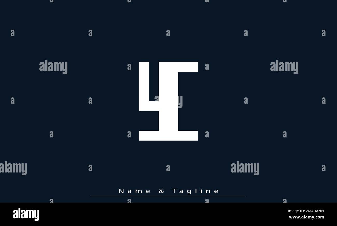 Lettere dell'alfabeto iniziali Logo monogramma YC , CY Illustrazione Vettoriale