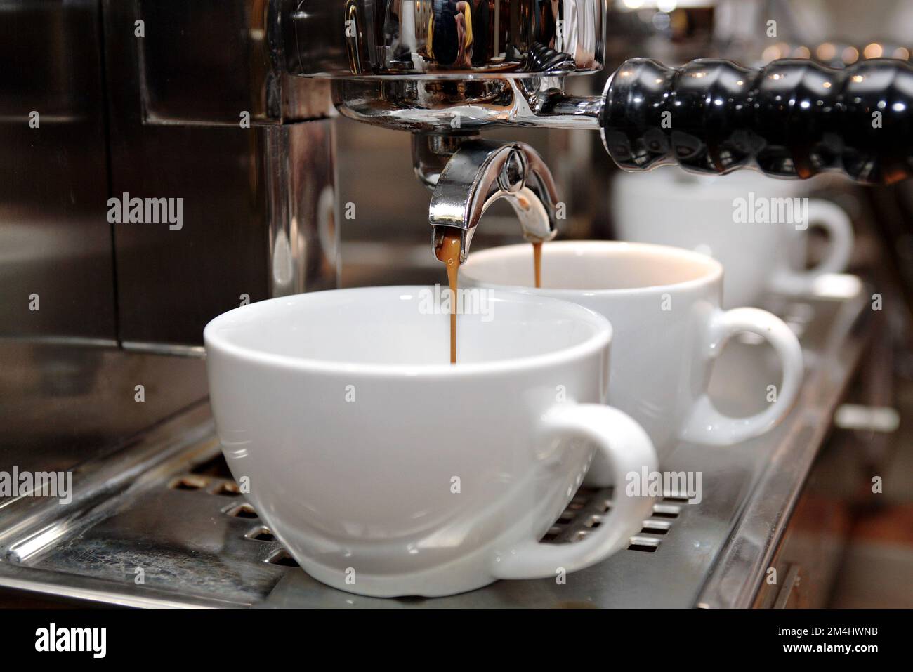 Kaffee / aufgebrüht / kochen / Maschine / macchina per il caffè / macchina per il caffè Foto Stock