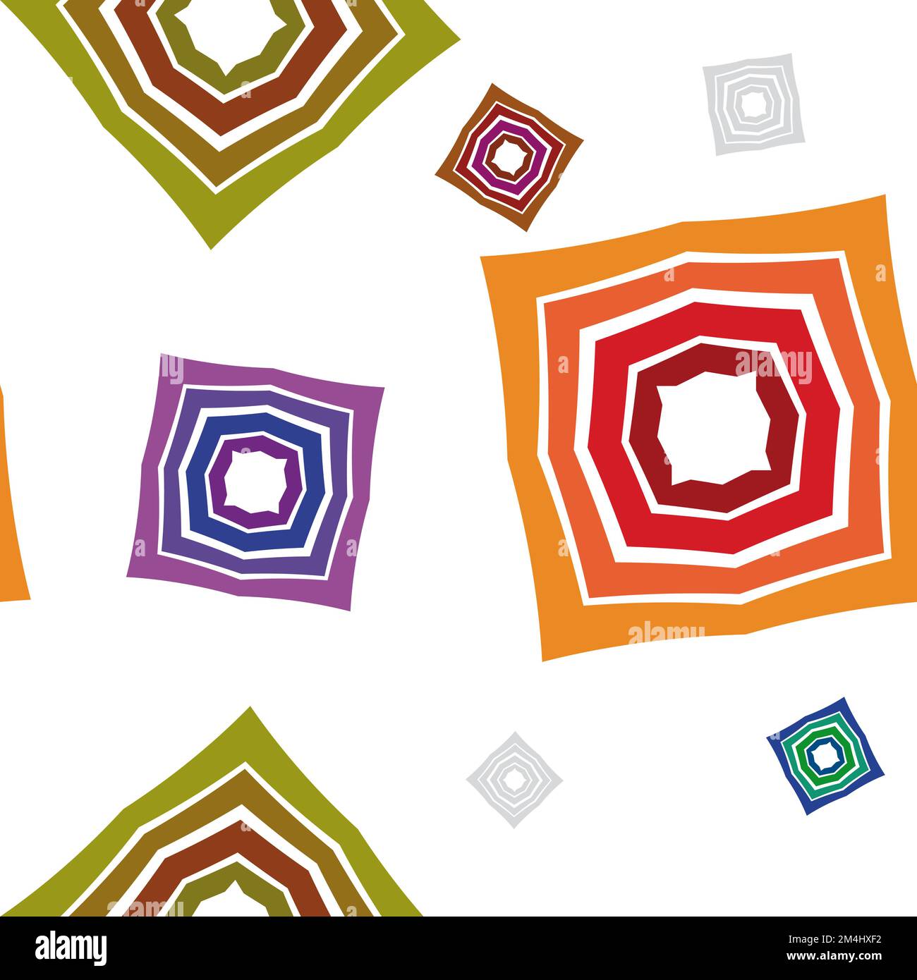 Astratto geometrico motivo colorato senza cuciture, stile moderno. Illustrazione vettoriale Illustrazione Vettoriale