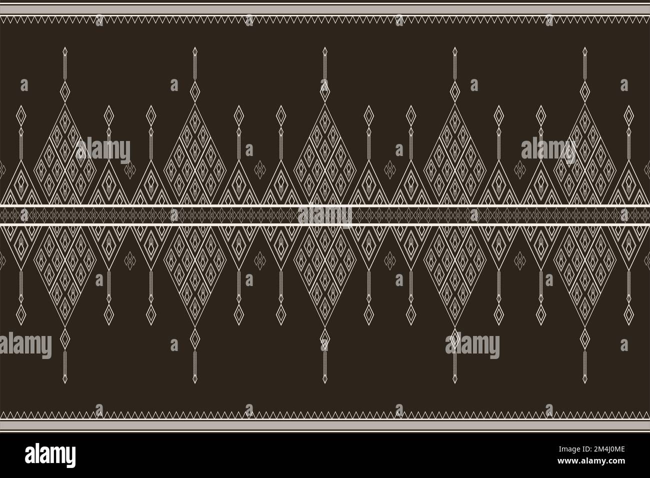 vettore di pattern senza giunture geometrico etnico. stile etnico astratto geometria tessile a due tonalità. motivo per tessuto, sfondo, inverno, cuscino. Illustrazione Vettoriale