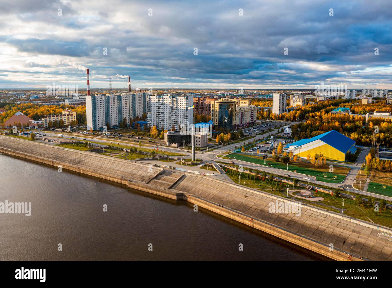 Antenna di Nizhnevartovsk, Khanty-Mansi Autonomous Okrug, Russia Foto Stock