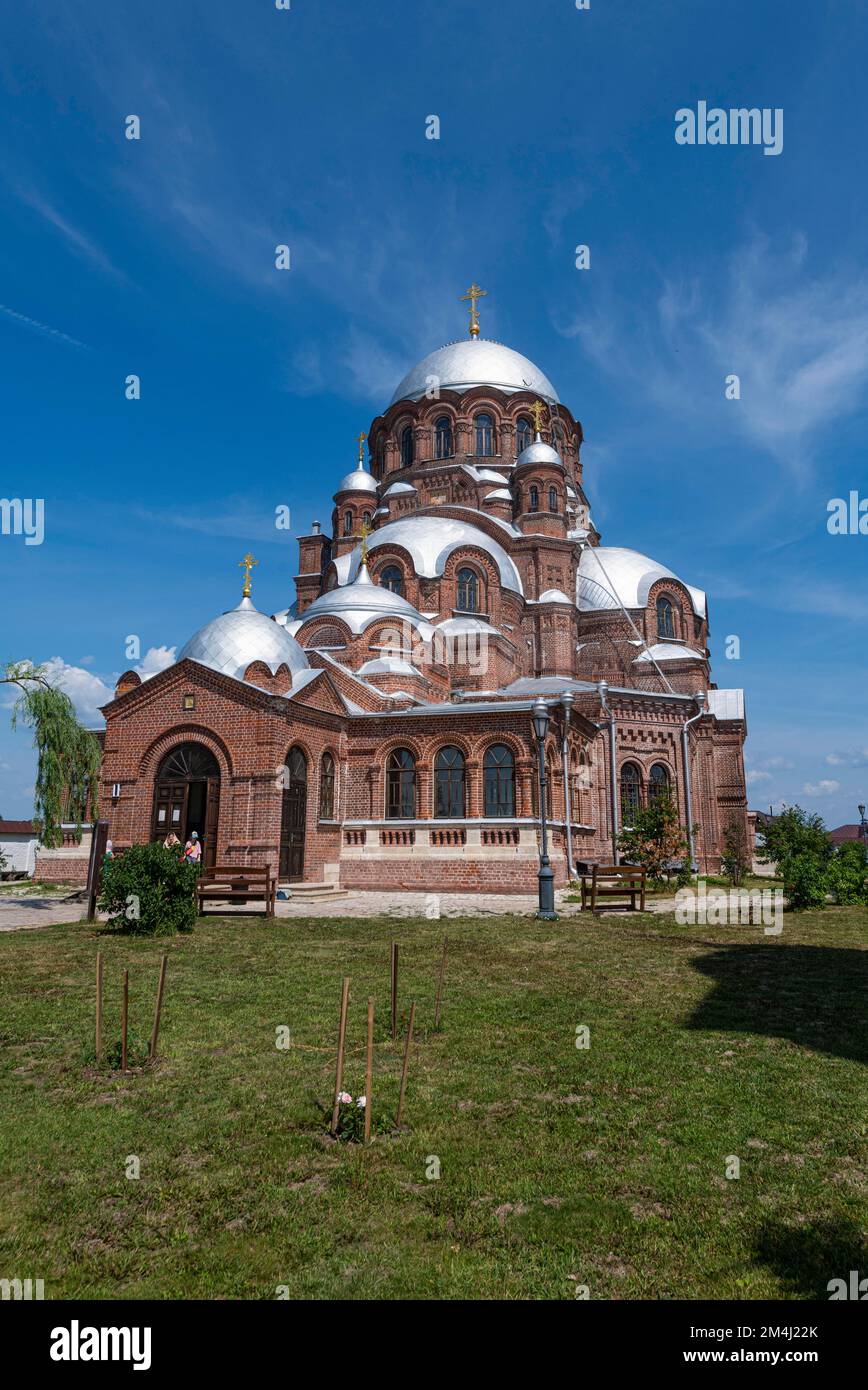Chiesa della Santissima Trinità, sito UNESCO di Sviyazhsk, Repubblica di Tartastan, Russia Foto Stock
