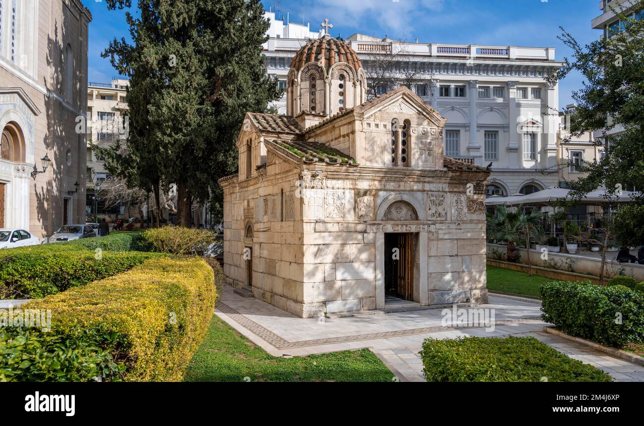 Chiesa di Panagia Gorgoepikoos, Chiesa greco-ortodossa, Atene, Grecia Foto Stock