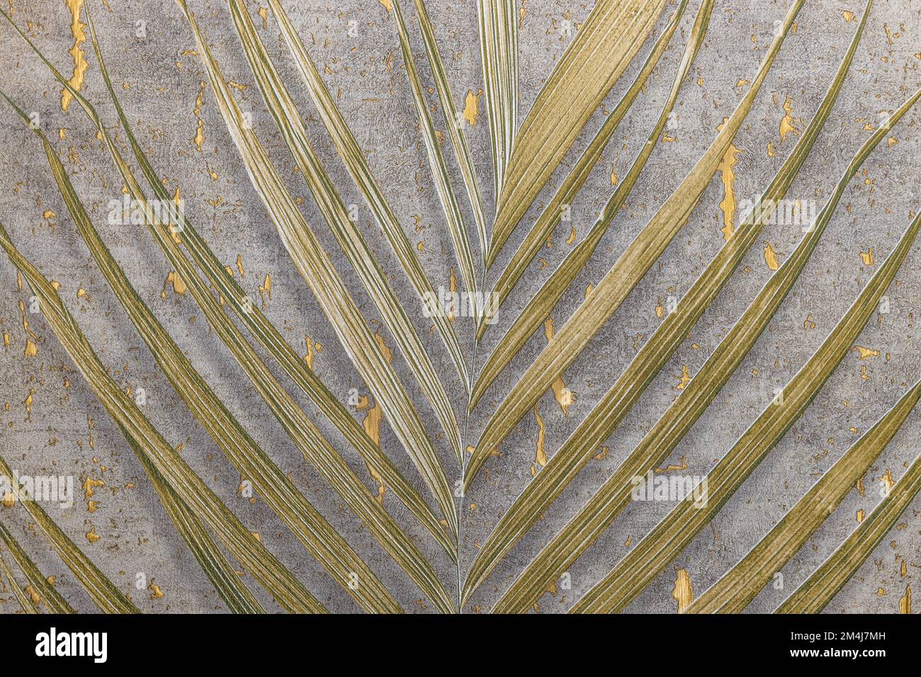 Foglie modello disegnato a mano. Disegno digitale e texture acquerello. Tappezzeria botanica, carta da parati Foto Stock
