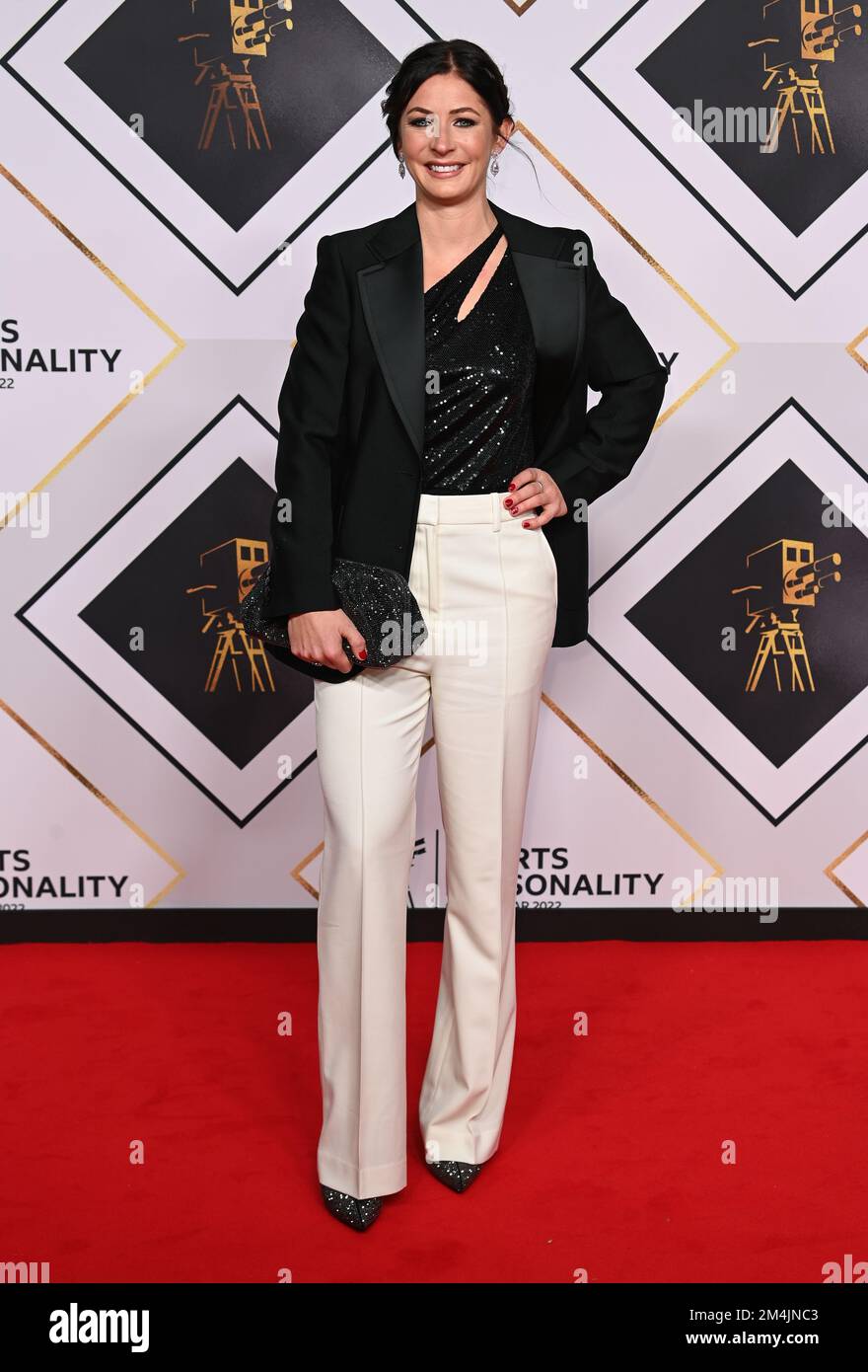 21st dicembre 2022, Londra, Regno Unito. Eve Muirhead arriva alla BBC Sports Personality of the Year 2022, MediaCityUK, Manchester. Credit: Doug Peters/EMPICS/Alamy Live News Foto Stock