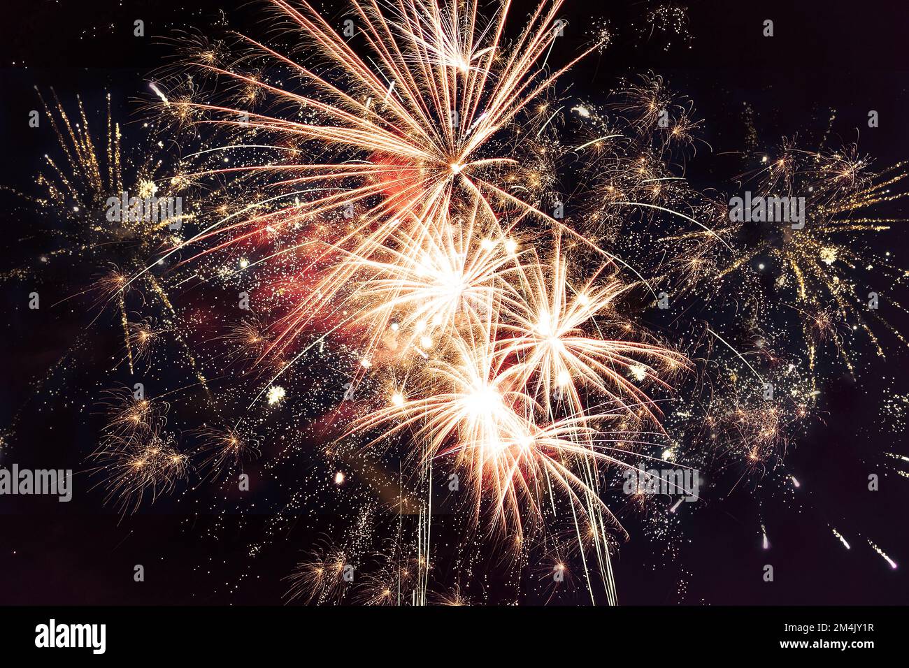Fuochi d'artificio di Capodanno 2023 Foto Stock