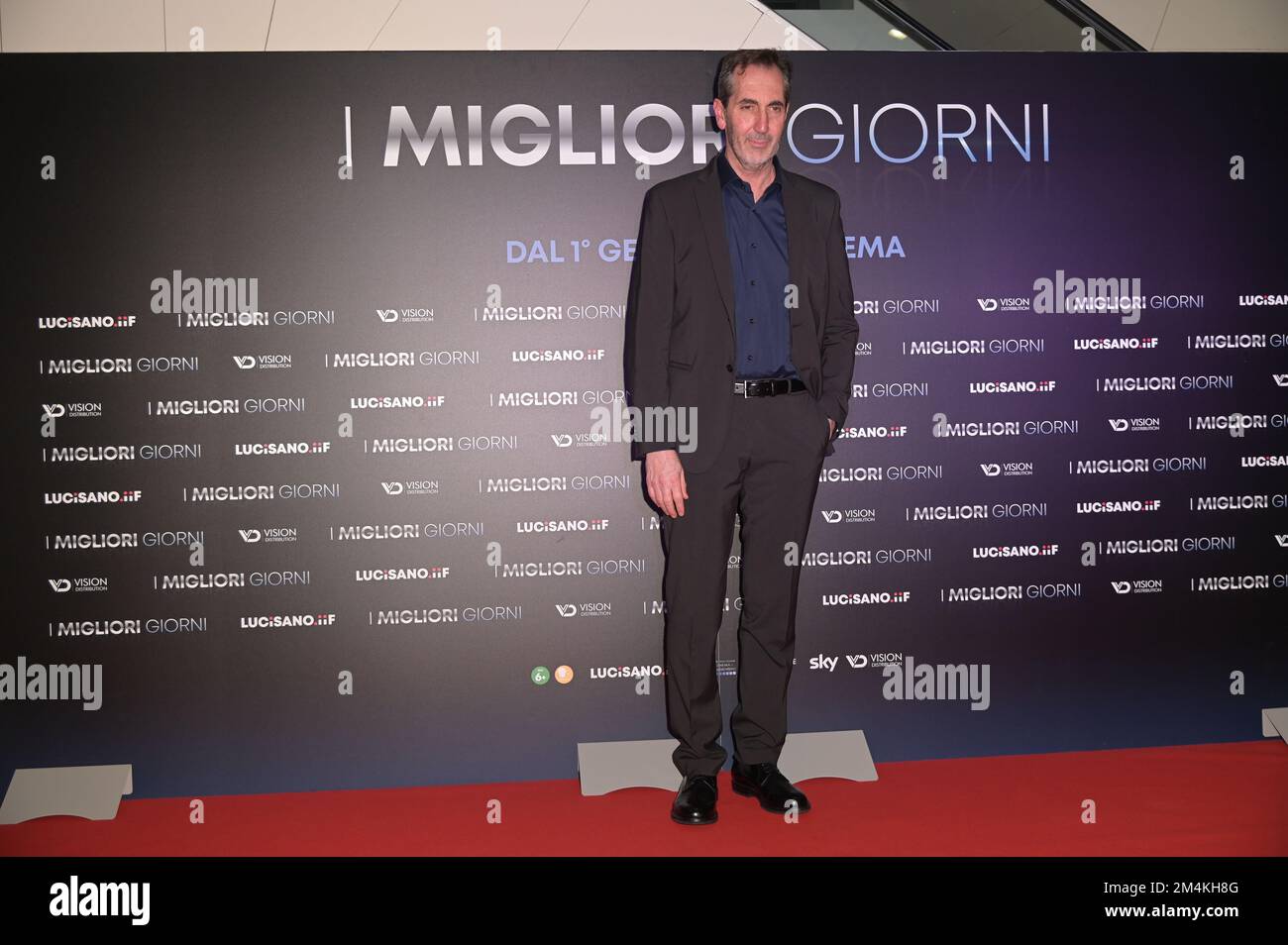 Roma, Italia. 21st Dec, 2022. Paolo Calabresi partecipa al tappeto rosso del film 'i migliori giorni' al Cinema Adriano. Credit: SOPA Images Limited/Alamy Live News Foto Stock