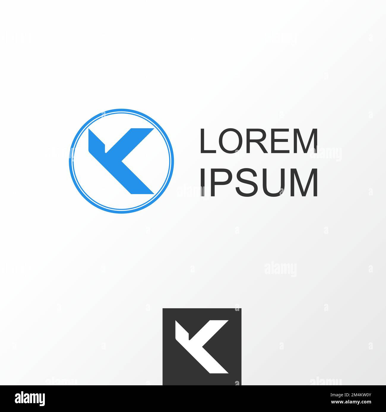 Carattere lettera o parola K o Y nel taglio immagine grafica icona logo disegno astratto concetto vettore stock. utilizzato come simbolo relativo all'iniziale o al monogramma Illustrazione Vettoriale