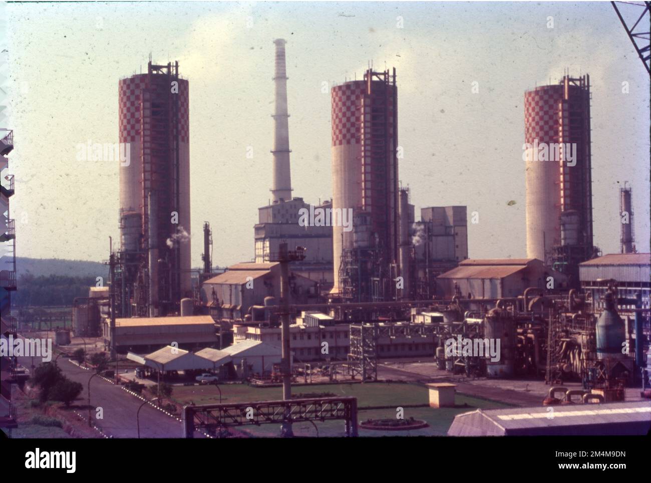 L'industria produce cinque fertilizzanti chimici di base: Fosfato, ammoniaca, urea, nitrato di ammonio e acido nitrico. Foto Stock