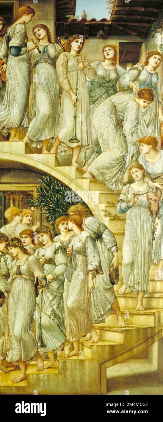 Edward Coley Burne-Jones - le scale dorate - 1880 Foto Stock