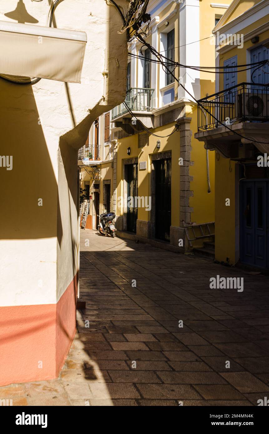 Rethymno Old Town Streets, Grecia Foto Stock