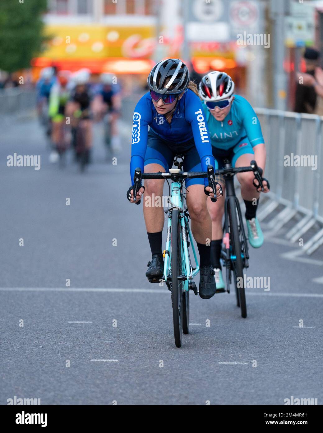Clacton-on-Sea, Essex, Inghilterra – 19 maggio 2022 - Serie Women's Tour Foto Stock